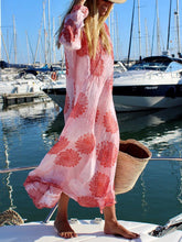 Load image into Gallery viewer, Bohemian Retro Casual Loose Floral Maxi Dress
