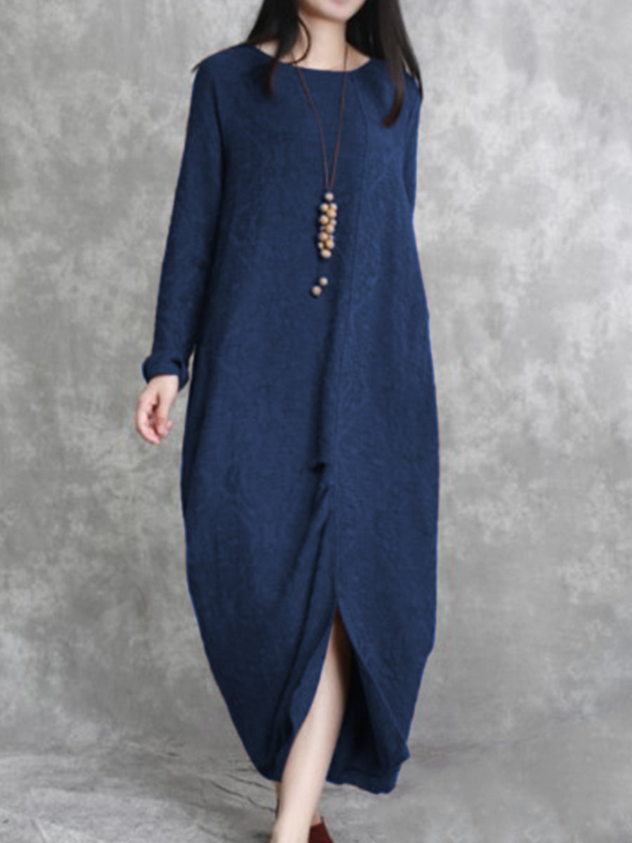 Casual Fashion Solid Color Loose Dress