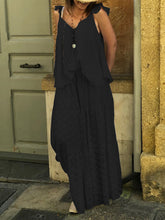 Load image into Gallery viewer, Casual Loose Solid Color Lace Sling Two-piece Suit
