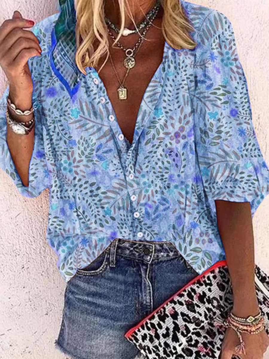 Casual Collar Fashion Long-sleeved Shirt