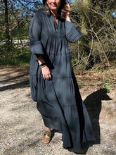 Load image into Gallery viewer, Casual Elegant Solid Color Dress
