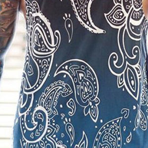 Men'S Holiday Style Gradient Print Vest