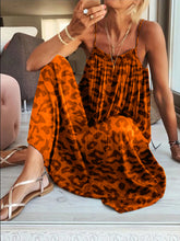 Load image into Gallery viewer, Fashionable Vacation Leopard Strap Dress
