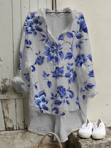 Casual Floral Shirts & Tops 