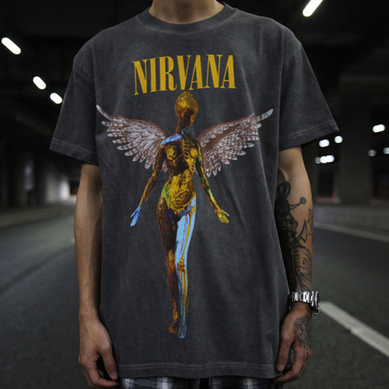 Men'S Fashion Print Short Sleeve T-Shirt