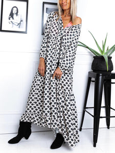 Fashion Dot Print Casual Dress