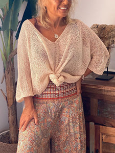 Casual Ethnic Style V-neck Suit