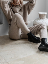 Load image into Gallery viewer, Simple Casual Loose Round Neck Sweater Pants Knit Suit

