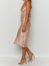 Load image into Gallery viewer, Tight Cross Strap Halter Evening Dress
