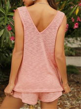 Load image into Gallery viewer, V-neck Solid Color Loose Vest Suit
