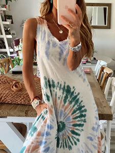 Casual Fashion Vest Maxi Dress for Vacation