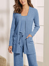 Load image into Gallery viewer, Casual Simple Loose Top Pants Long Sleeve Jacket Knit Three Piece Suit
