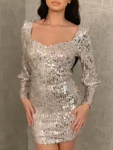 Fashion Sexy Sequined Slim Fit Dress