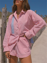 Load image into Gallery viewer, Striped Colorblock Style Suit
