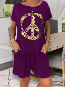 Casual Solid Color Loose Shorts