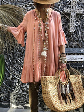Load image into Gallery viewer, Bohemian Casual Cotton Casual Dress

