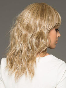 Brown and Blonde Mid-Length Curly Synthetic Wigs