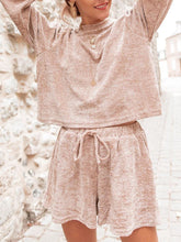 Load image into Gallery viewer, Fashionable Simple Casual Loose Shirt Shorts Suit
