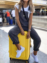 Load image into Gallery viewer, Cotton Blend Casual Overalls Loose Jumpsuit
