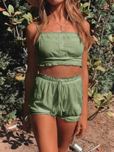 Load image into Gallery viewer, Sexy Suspender Sleeveless Two-piece Suit
