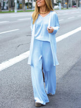 Load image into Gallery viewer, Simple Casual Comfortable Soft Top Trousers Three-Piece Suit
