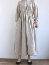 Load image into Gallery viewer, Solid Color Wild Fashion Waist Dress
