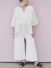 Load image into Gallery viewer, Comfortable Mid-length Sleeve Blouse Loose Trousers Suit
