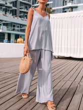 Load image into Gallery viewer, Casual Loose Solid Color Sling V-neck Two-piece Suit
