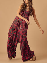 Load image into Gallery viewer, Bohemian Printed Loose Casual Jumpsuit
