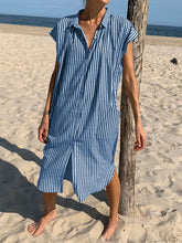 Load image into Gallery viewer, Holiday Shirt Casual Striped Dress
