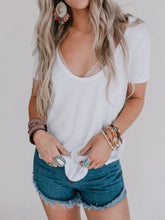 Load image into Gallery viewer, Casual Lace Knitted T-shirt Top
