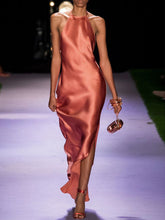 Load image into Gallery viewer, Fashion Sexy Halterneck Sleeveless Midi Dress
