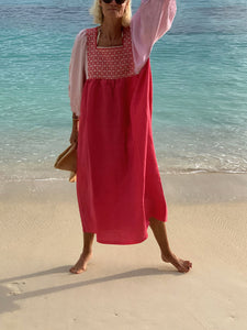 Square Neck Solid Long Dress