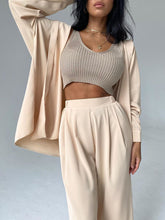 Load image into Gallery viewer, Loose Long Sleeve Shirt Casual Trousers Women&#39;s Suit
