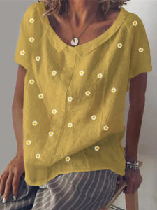 Casual Loose Print Top