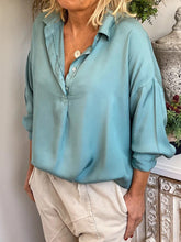 Load image into Gallery viewer, Long Sleeve Solid Color Casual Loose Blouses
