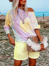 Load image into Gallery viewer, Tie-Dye Casual Shorts Suit
