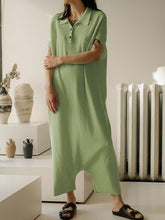 Load image into Gallery viewer, Fashion Casual Solid Color Lapel Jumpsuit
