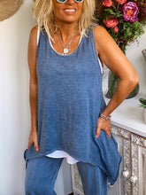 Load image into Gallery viewer, Simple Casual Loose Top Pants Set
