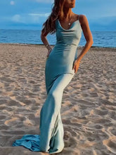Load image into Gallery viewer, Sexy Sling V-neck Sleeveless Evening Maxi Dress

