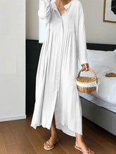 Load image into Gallery viewer, Solid Color Long Sleeve Loose Dress
