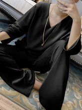 Load image into Gallery viewer, Fashionable Simple Casual Loose Comfortable Top Pants Suit

