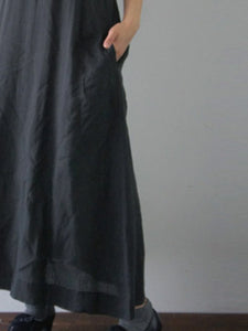 Casual Solid Color Fashion V-neck Dress