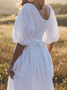 Bohemian Solid Color Maxi Dress