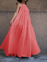 Load image into Gallery viewer, Fashionable Solid Color Hem Loose Dress
