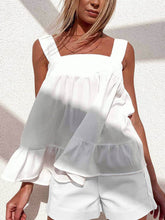 Load image into Gallery viewer, Simple Casual Loose Suspender Shorts Suit
