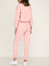 Load image into Gallery viewer, Round Neck Long Sleeve Sweatshirt Suit
