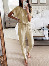 Load image into Gallery viewer, Simple Casual Loose Comfortable Soft Top Pants Suit
