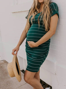 Striped Maternity Dress