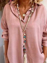 Load image into Gallery viewer, Solid Color Casual Loose Blouses
